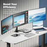 Digitus 13-port USB-C dockingstation, Docking station grå/Sort