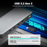 Digitus 13-port USB-C dockingstation, Docking station grå/Sort
