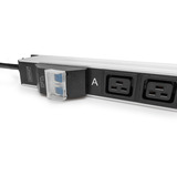 Digitus Basis IT PDU med aluminiumprofil, 24x C13, 4x C19, Strømskinne Sort/aluminium