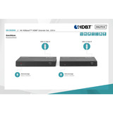 Digitus DS-55508, HDMI-udvidelse forlænger Sort