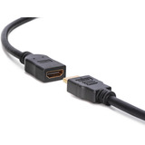Digitus HDMI High Speed forlængerkabel med Ethernet, Forlængerledning Sort