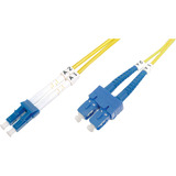 Digitus LWL patchkabel, duplex, LC > SC stik, singlemode OS2 Gul