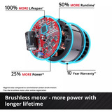 EINHELL Professionel batteri slagtrækker TP-CI 18/220 Li BL - Solo, 18 Volt, Schlagskruemaskine Sort/Rød