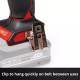 EINHELL Professionel batteri slagtrækker TP-CI 18/220 Li BL - Solo, 18 Volt, Schlagskruemaskine Sort/Rød