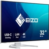 EIZO FlexScan EV3240X-WT computerskærm 80 cm (31.5") 3840 x 2160 pixel 4K Ultra HD LCD Hvid, LED-skærm Hvid, 80 cm (31.5"), 3840 x 2160 pixel, 4K Ultra HD, LCD, 5 ms, Hvid