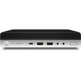 HP Elitedesk 800 G5 DM renoveret, Mini-PC Sort/Sølv