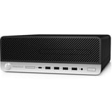HP ProDesk 600 G5 SFF Renoveret, Fuld PC Sort/Sølv