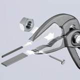 KNIPEX Cobra ES 87 51 180, 180mm, Rør, vand pumpe tang Sort/Rød