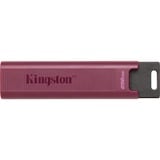 Kingston DataTraveler 256GB Max Type-A 1000R/900W USB 3.2 Gen 2, USB-stik Bordeaux, 256 GB, USB Type-A, 3.2 Gen 2 (3.1 Gen 2), 1000 MB/s, Glide, Rød
