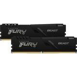 Kingston FURY FURY Beast 64GB 3200MT/s DDR4 CL16 DIMM (Sæt med 2) Black, Hukommelse Sort, 64 GB, 2 x 32 GB, DDR4, 288-pin DIMM