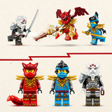 LEGO Ninjago Zilvar på sit dragedyr Grimtak, Bygge legetøj 