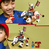 LEGO Ninjago Zilvar på sit dragedyr Grimtak, Bygge legetøj 