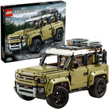 LEGO Technic Land Rover Defender 42110, Bygge legetøj Grøn/Hvid, Byggesæt, 7 År, Plast, 140 stk, 3,55 kg