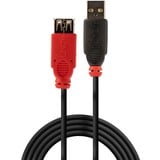 Lindy 42817 USB-kabel USB 2.0 5 m USB A 0,48 Gbit/sek. Sort, Forlængerledning Sort, 5 m, USB A, USB A, USB 2.0, 0,48 Gbit/sek., Sort