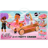 MGA Entertainment 3-in-1 Party Cruiser, Spil køretøj rose guld/Pink, L.O.L. Surprise! 3-in-1 Party Cruiser, Dukkebil, 4 År, Batterier påkrævet