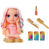 MGA Entertainment Rainbow High Styling Head Playset, Make-up og frisør hoved Rainbow High Styling Head Playset, Makeup/Styling dukkehoved, Hunstik, 4 År, Dreng/Pige, Flerfarvet