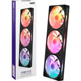 NZXT F360 RGB, Sag fan Sort