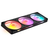 NZXT F360 RGB, Sag fan Sort