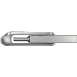 SanDisk Ultra Dual Drive Luxe USB-nøgle 64 GB USB Type-A / USB Type-C 3.2 Gen 1 (3.1 Gen 1) Rustfrit stål, USB-stik Sølv, 64 GB, USB Type-A / USB Type-C, 3.2 Gen 1 (3.1 Gen 1), 150 MB/s, Svirvel, Rustfrit stål