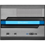 SilverStone Sugo SG12 afskærmning og stativ til computer Desktop Sort, Towerkabinet Sort, Desktop, PC, Aluminium, Stål, Micro-ATX, Mini-DTX, Mini-ITX, Sort, 8,2 cm