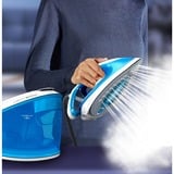 Tefal Express Airglide SV8002 1,8 L Durilium Airglide-sålplade Blå, Hvid, Damp strygejern station Blå/Hvid, 380 g/min, Durilium Airglide-sålplade, 5,9 bar, 1,8 L, 120 g/min, Blå, Hvid