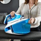 Tefal Express Airglide SV8002 1,8 L Durilium Airglide-sålplade Blå, Hvid, Damp strygejern station Blå/Hvid, 380 g/min, Durilium Airglide-sålplade, 5,9 bar, 1,8 L, 120 g/min, Blå, Hvid
