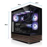 Thermaltake FTW V270WS 9060XT, Gaming PC Sort/træ