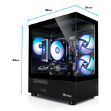 Thermaltake PC-000092-DE, Gaming PC Sort/gennemsigtig