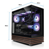 Thermaltake PC-000118-DE, Gaming PC Sort/træ