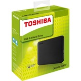 Toshiba Canvio Ready ekstern harddisk 2000 GB Sort Sort, 2000 GB, 2.5", 3.2 Gen 1 (3.1 Gen 1), Sort