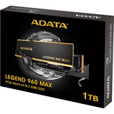 ADATA LEGEND 960 MAX 1 TB, Solid state-drev mørk grå/Guld