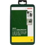 Bosch 2 607 019 446 borehoved 25 stk, Drill bit sæt Grøn, Boremaskine, Valset High-Speed Stål (HSS-R), B0012RW4OU, 400 mm, 450 mm, 250 mm