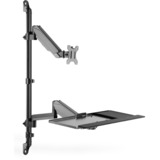 Digitus DA-90372 skærmbeslag og -stativer 81,3 cm (32") Sort Skrivebord Sort, 8 kg, 43,2 cm (17"), 81,3 cm (32"), 100 x 100 mm, Højdejustering, Sort