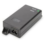 Digitus DN-95103-2 PoE adapter Gigabit Ethernet 48 V, PoE injektor Gigabit Ethernet, 10,100,1000 Mbit/s, IEEE 802.3at, Sort, 400 m, Kina