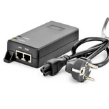 Digitus DN-95103-2 PoE adapter Gigabit Ethernet 48 V, PoE injektor Gigabit Ethernet, 10,100,1000 Mbit/s, IEEE 802.3at, Sort, 400 m, Kina