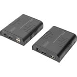 Digitus Full HD HDMI KVM IP Extender Sæt, KVM-switchen Sort