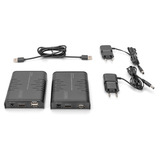 Digitus Full HD HDMI KVM IP Extender Sæt, KVM-switchen Sort