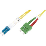 Digitus LWL patchkabel, duplex, LC (APC) > LC (PC) stik, singlemode OS2 Gul