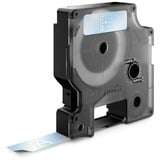 Dymo Ægte D1-etiketter | Hvid tekst på klar tape | 12 mm x 7 m | Selvklæbende etiketter til LabelManager-mærkemaskiner | Fremstillet i Europa Hvid på transparent, Polyester, Belgien, -18 - 90 °C, DYMO, LabelManager, LabelWriter 450 DUO