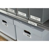Dymo Ægte D1-etiketter | Hvid tekst på klar tape | 12 mm x 7 m | Selvklæbende etiketter til LabelManager-mærkemaskiner | Fremstillet i Europa Hvid på transparent, Polyester, Belgien, -18 - 90 °C, DYMO, LabelManager, LabelWriter 450 DUO