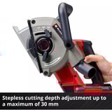 EINHELL Professionel Akku-murerskærer TP-MA 36/30 Li BL-Solo, 36 Volt (2x18V), Værktøj Rød/Sort