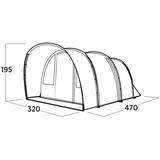 Easy Camp 120497 Skarvan 5, Telt grå