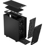 Fractal Design Meshify 2 Compact Tower Sort, Towerkabinet Sort, Tower, PC, Sort, ATX, micro ATX, Mini-ITX, Stål, Spil