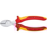 KNIPEX X-Cut Diagonale horisontale tænger, Skære tang Gul, Diagonale horisontale tænger, Krom-vanadium-stål, Plastik, Rød/orange, 16 cm, 175 g