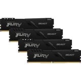 Kingston FURY FURY Beast 128GB 3200MT/s DDR4 CL16 DIMM (Sæt med 4) Black, Hukommelse Sort, 128 GB, 4 x 32 GB, DDR4, 288-pin DIMM