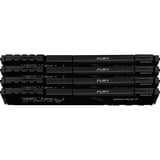 Kingston FURY FURY Beast 128GB 3200MT/s DDR4 CL16 DIMM (Sæt med 4) Black, Hukommelse Sort, 128 GB, 4 x 32 GB, DDR4, 288-pin DIMM