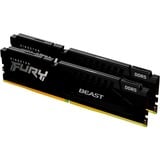 Kingston FURY FURY Beast 64GB 6000MT/s DDR5 CL30 DIMM (Sæt med 2) Black EXPO, Hukommelse Sort, 64 GB, 2 x 32 GB, DDR5, 288-pin DIMM, Sort
