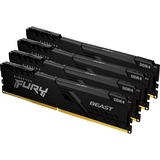 Kingston FURY FURY Beast hukommelsesmodul 128 GB 4 x 32 GB DDR4 3200 Mhz Sort, 128 GB, 4 x 32 GB, DDR4, 3200 Mhz, 288-pin DIMM