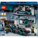 LEGO Racerbil og biltransporter, Bygge legetøj Byggesæt, 6 År, Plast, 328 stk, 519 g