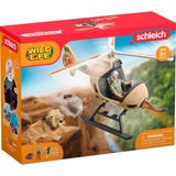 Schleich WILD LIFE Animal rescue helicopter, Spil figur 3 År, Flerfarvet
